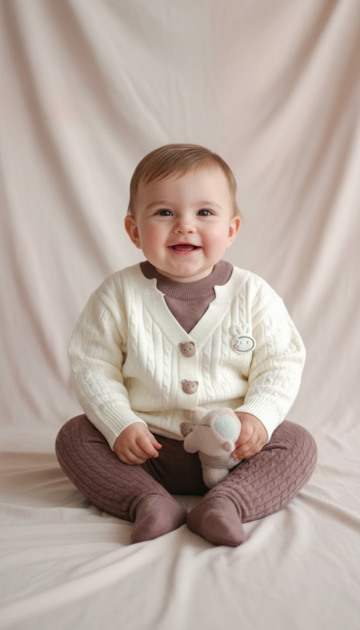Winter Baby Boy Skin Brown Sweater